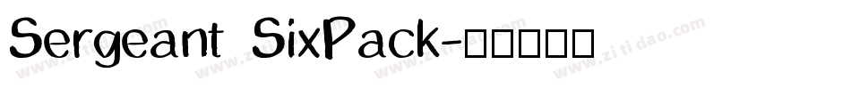 Sergeant SixPack字体转换